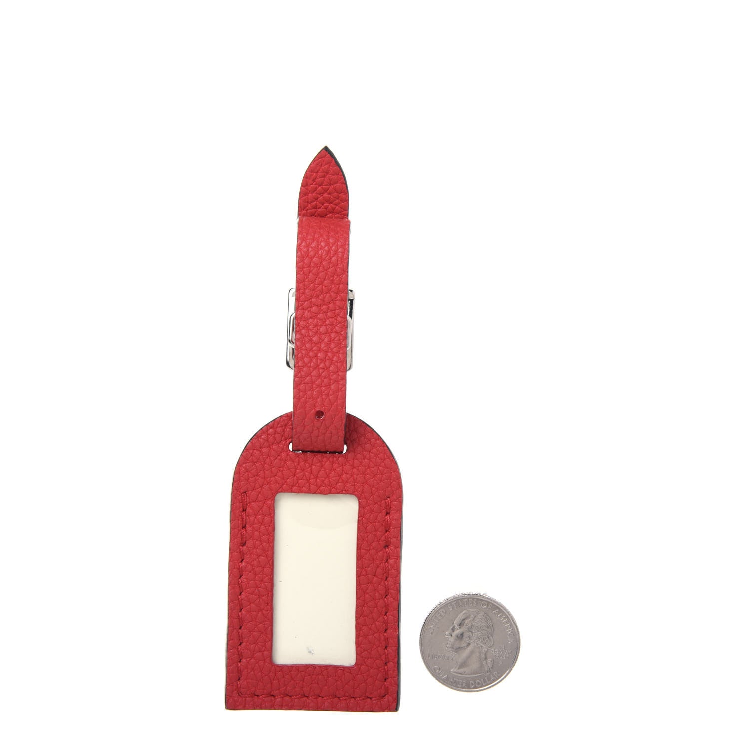 Louis Vuitton Taurillon City Steamer Luggage Tag Rubis 2 of 5
