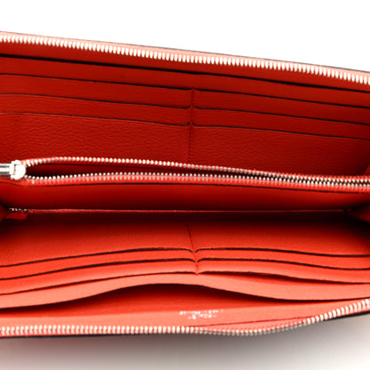 Hermes Swift Pegase Pop Azap Wallet Gris Perle Orange 5 of 8