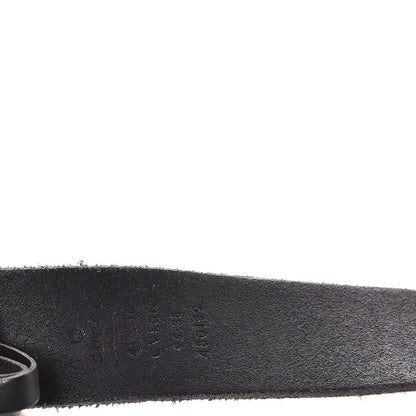 Gucci Cuoio Toscano Nickel Double G 30mm Belt 95 38 Black 6 of 6