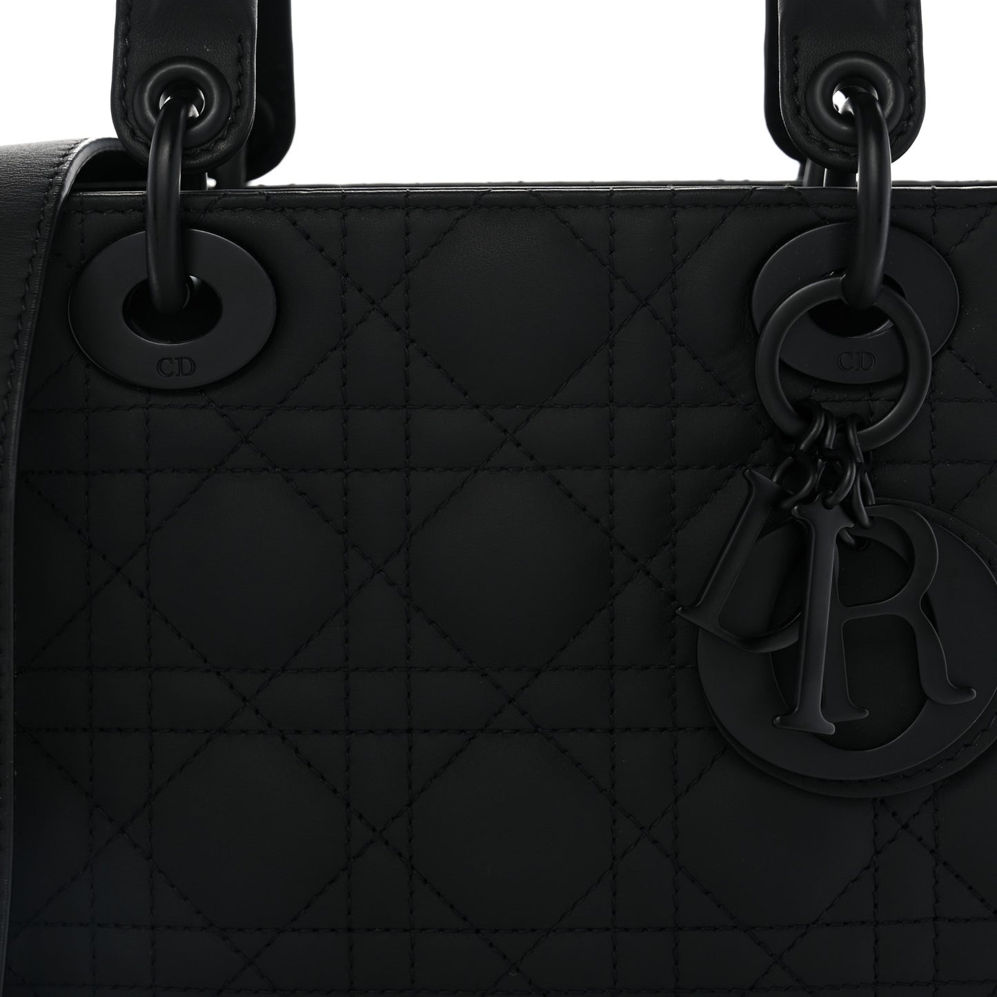 Ultra Matte Calfskin Cannage Small My ABCDior Lady Dior  Black