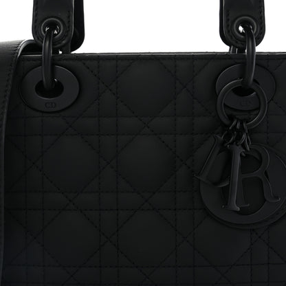 Christian Dior Ultra Matte Calfskin Cannage Small My ABCDior Lady Dior  Black 8 of 10