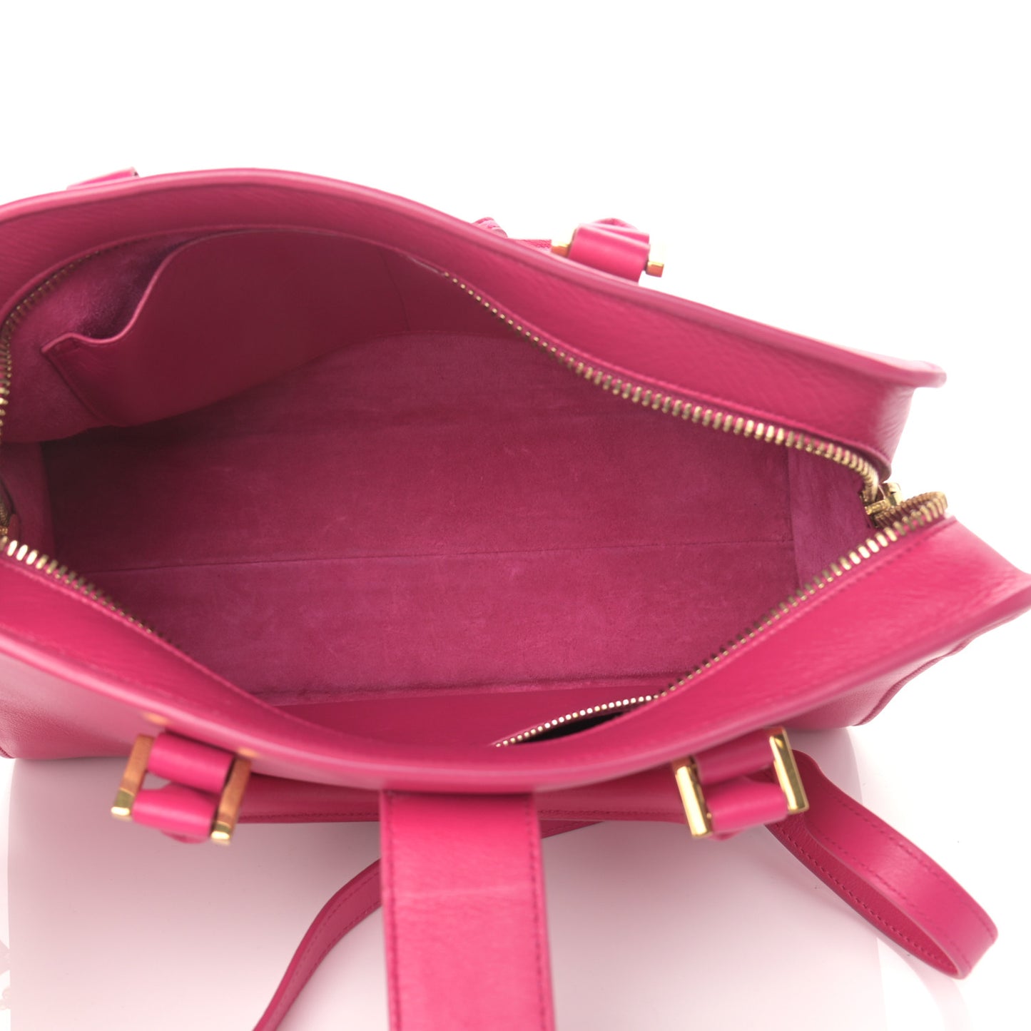 Calfskin Small Monogram Cabas Fuchsia