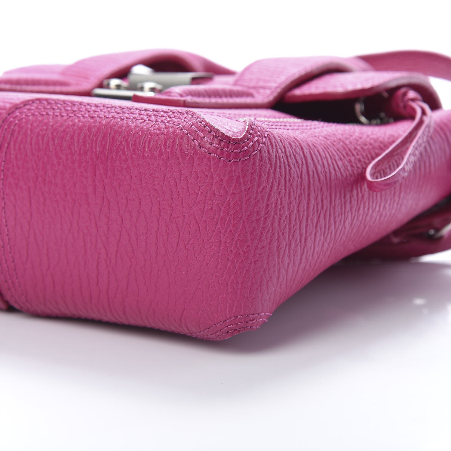 3.1 Phillip Lim 3.1 Textured Calfskin Mini Pashli Satchel Bright Fuchsia 10 of 10