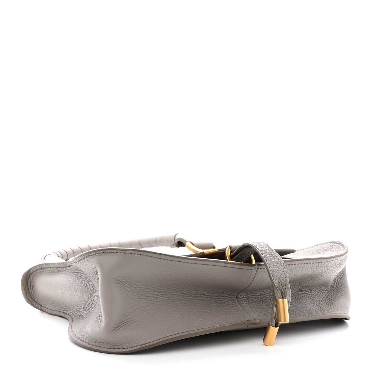 Calfskin Small Marcie Satchel Cashmere Grey