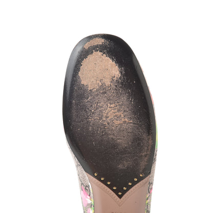 Gucci GG Supreme Monogram Blooms Ballet Flats 39 Beige Multicolor Dry Rose 8 of 12