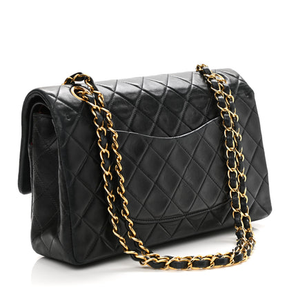 Chanel Lambskin Quilted Medium Double Flap Black 3 of 19