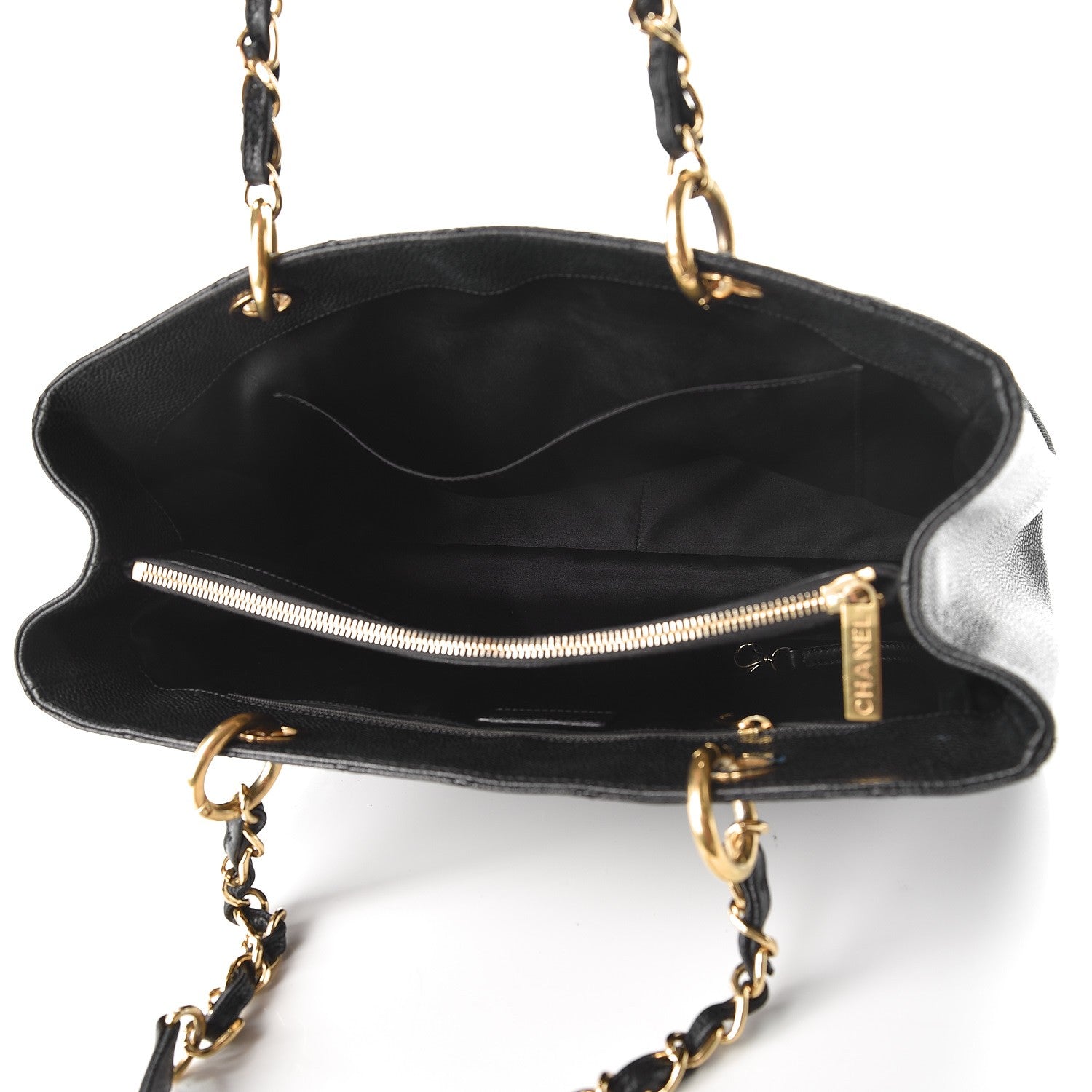 Chanel Caviar Quilted Grand Shopping Tote GST Black 5 of 11