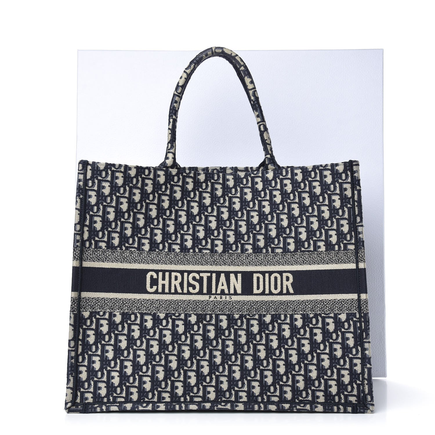 Christian Dior Oblique Book Tote Blue Multicolor 11 of 11