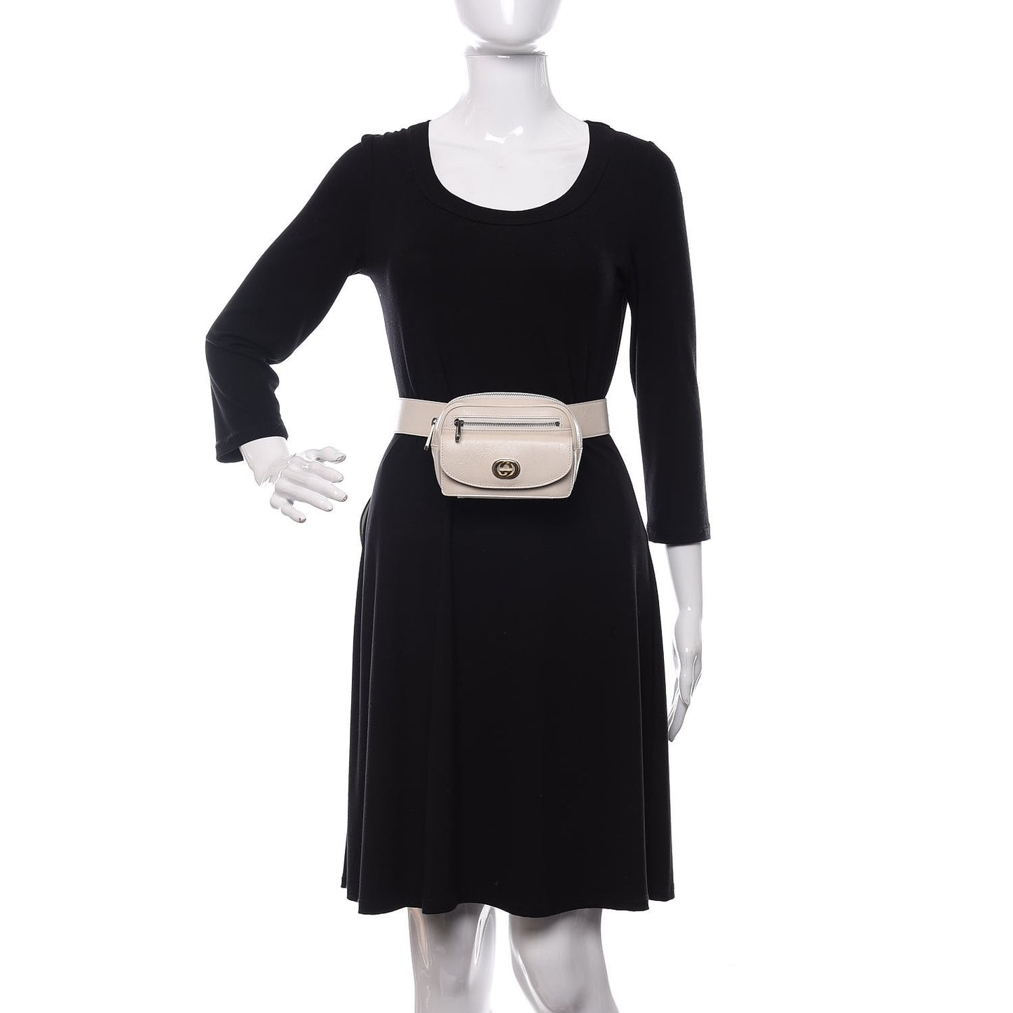 Fluffy Calfskin Mini Morpheus Belt Bag 90 36 White
