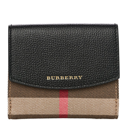 Burberry House Check Luna French Wallet Black 1 of 12