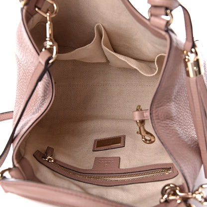 Gucci Pebbled Calfskin Small Soho Shoulder Bag Light Pink 5 of 11
