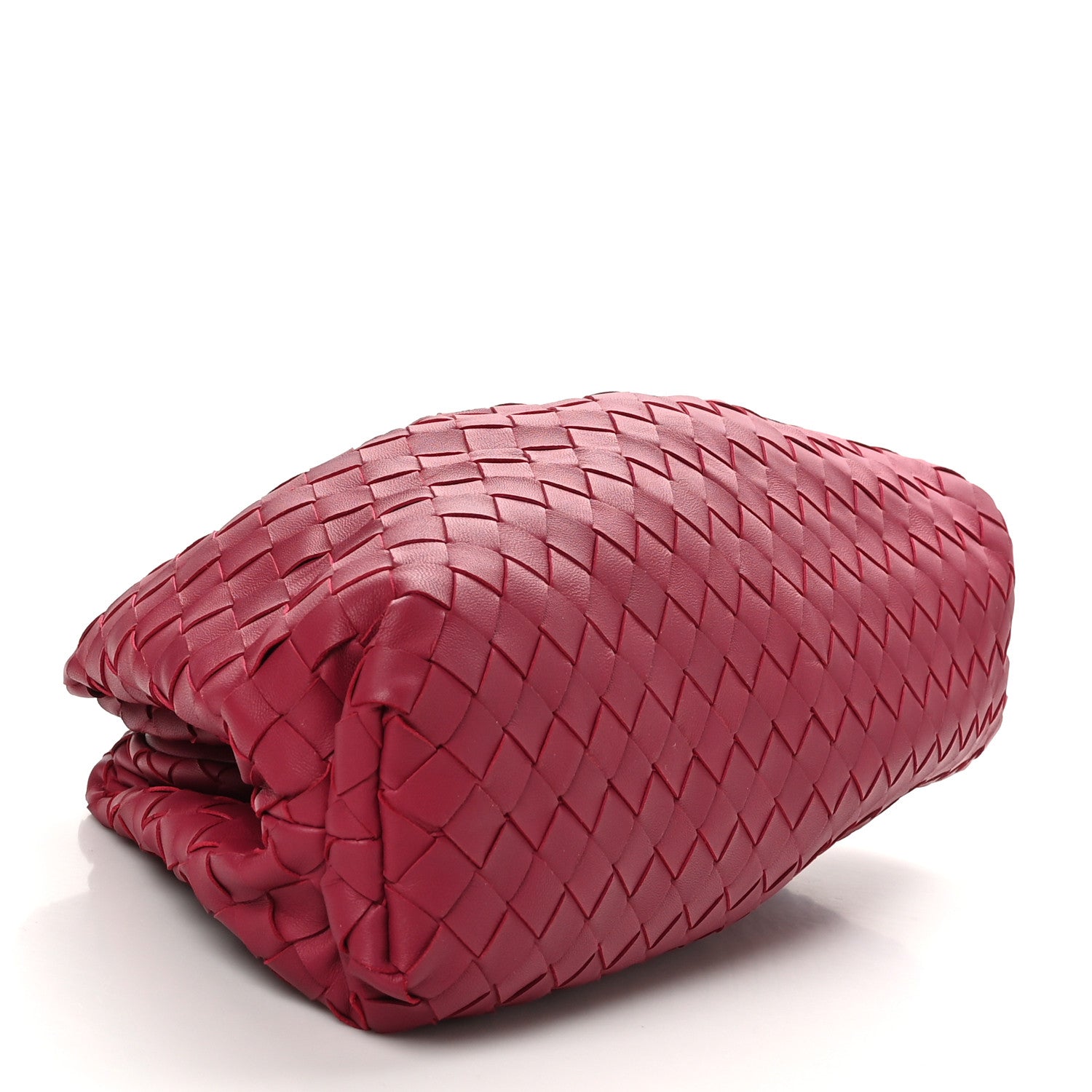 Bottega Veneta Nappa Maxi Intrecciato The Pouch Oversized Clutch Amaranto 4 of 10