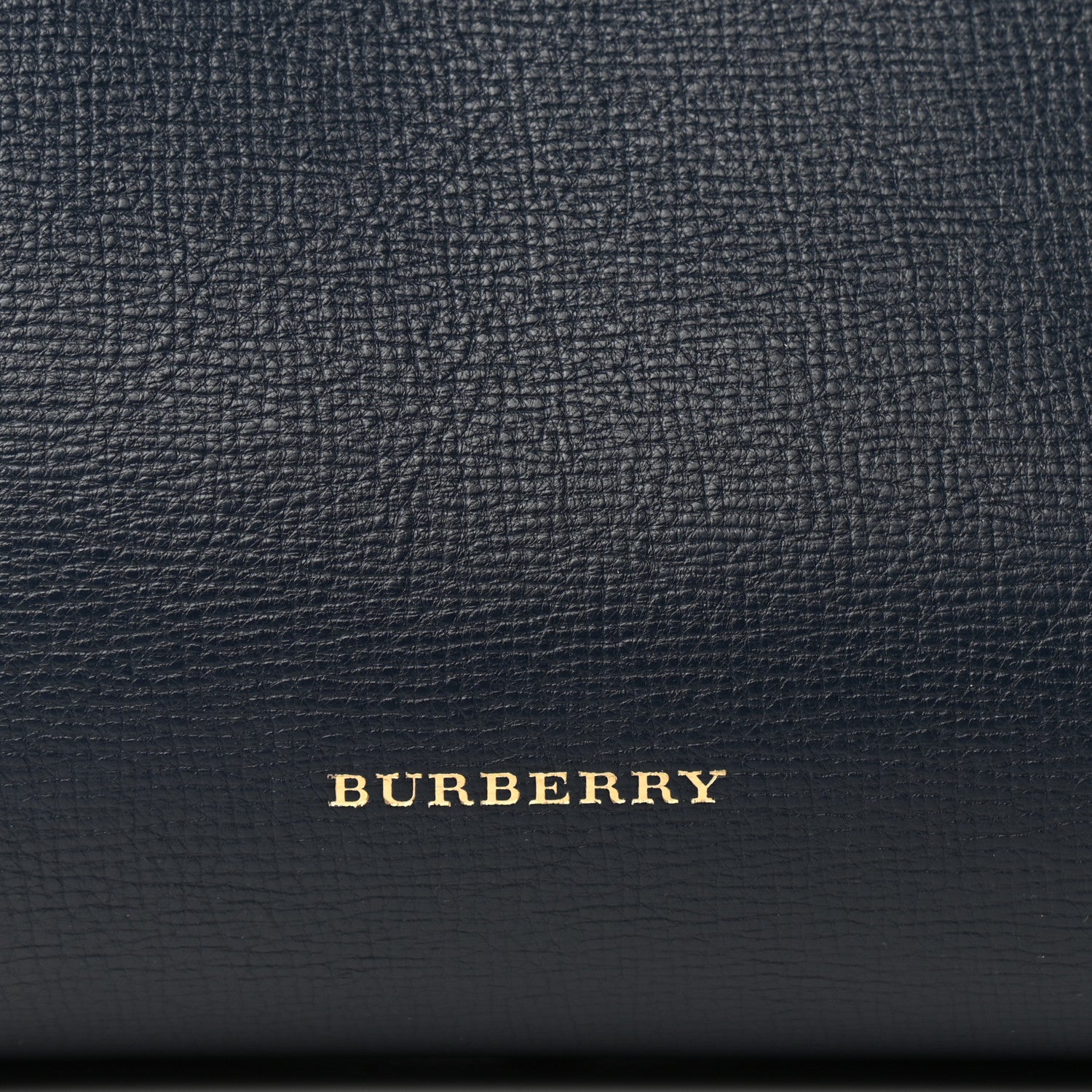 Burberry Grainy Calfskin House Check Large Banner Tote Midnight Blue 11 of 11