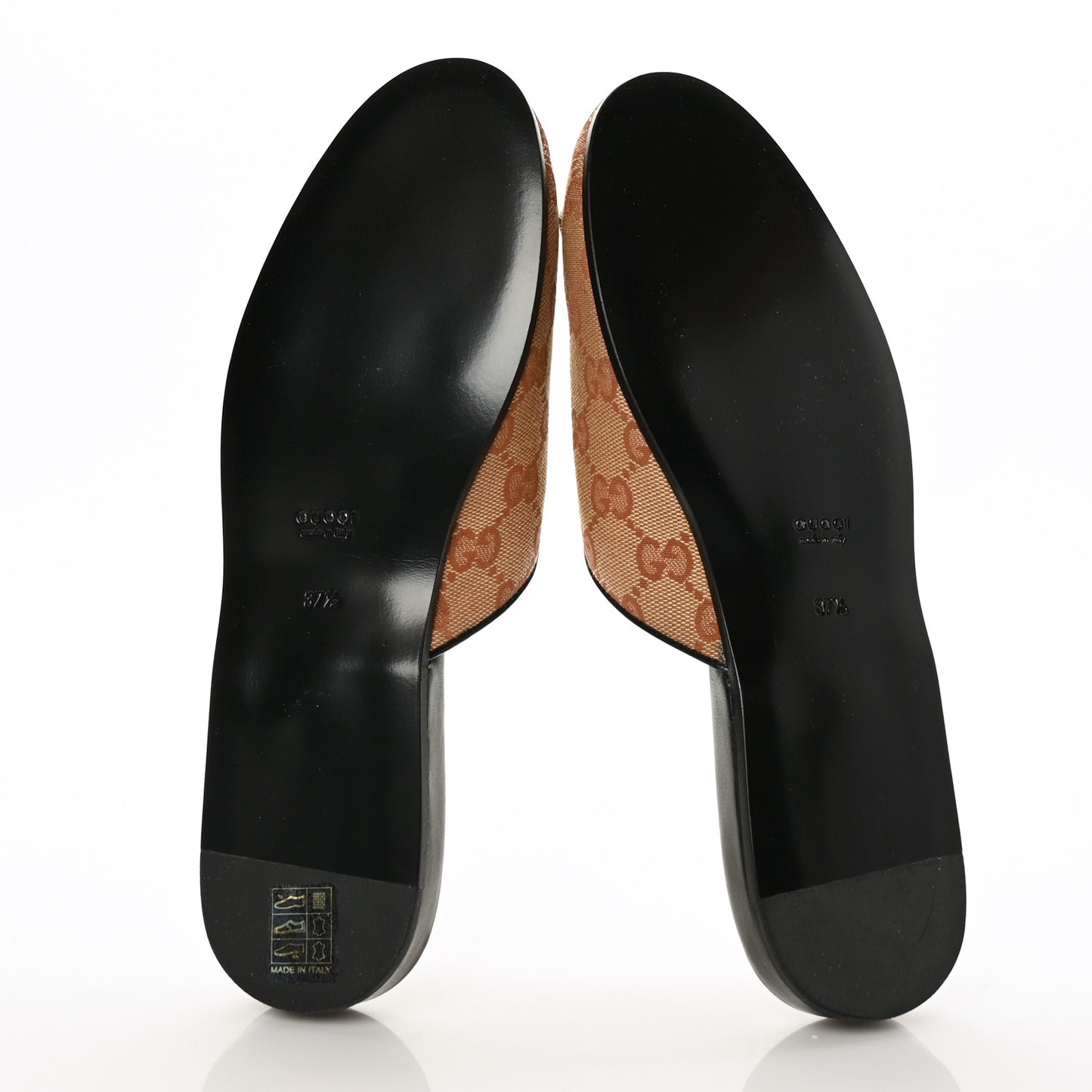 X MLB Monogram NY Yankees Embroidered Womens GG Slippers 37.5 Beige Ruggine