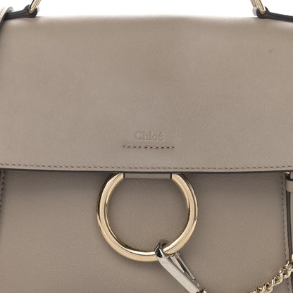 Chloe Calfskin Small Faye Day Shoulder Bag Motty Grey 7 of 9