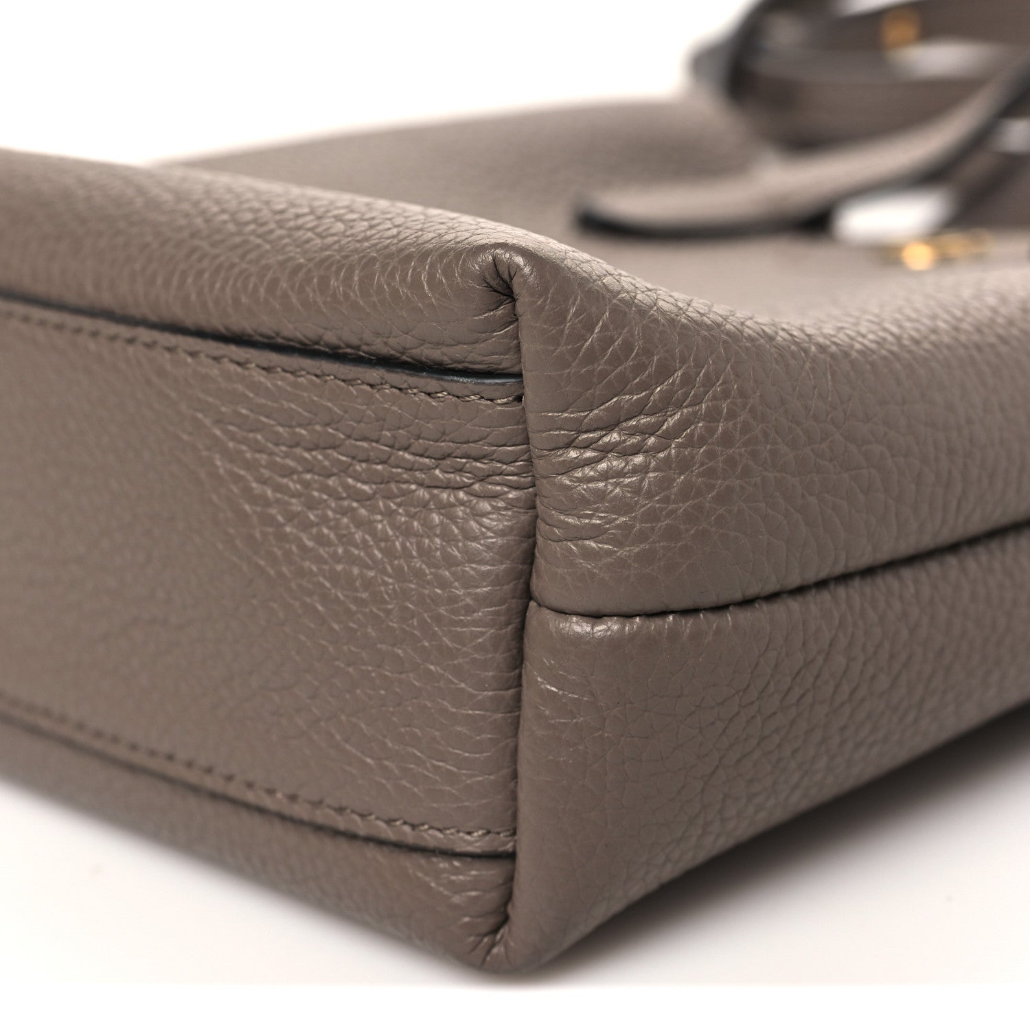 Salvatore Ferragamo Tumbled Calfskin Gancini Mini Bag Caraway Seed 9 of 10