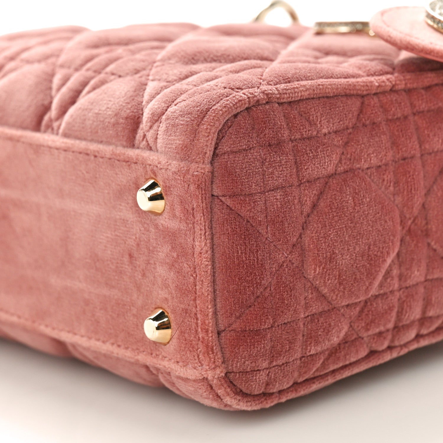 Christian Dior Velvet Mini Lady Dior Pink 9 of 9
