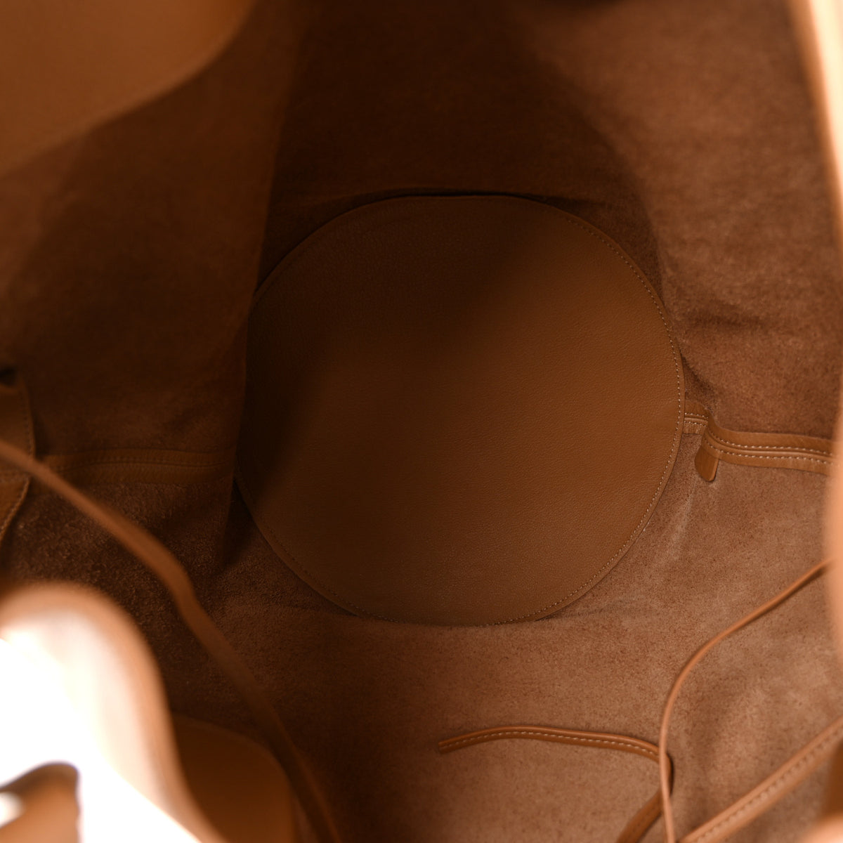 Khaite Calfskin Medium Lotus Tote Nougat 6 of 10