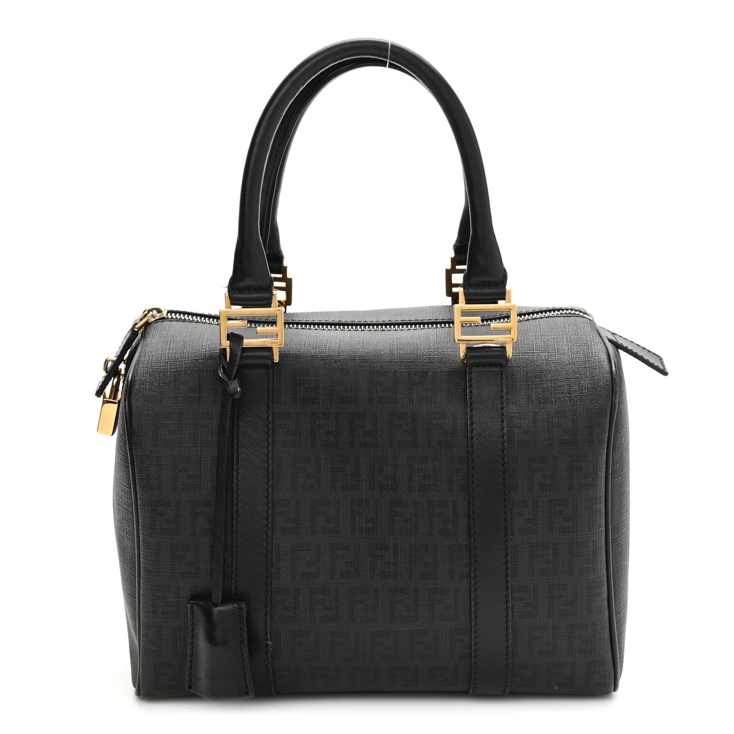 Fendi Zucchino Spalmati Vitello Small Boston Black 1 of 11