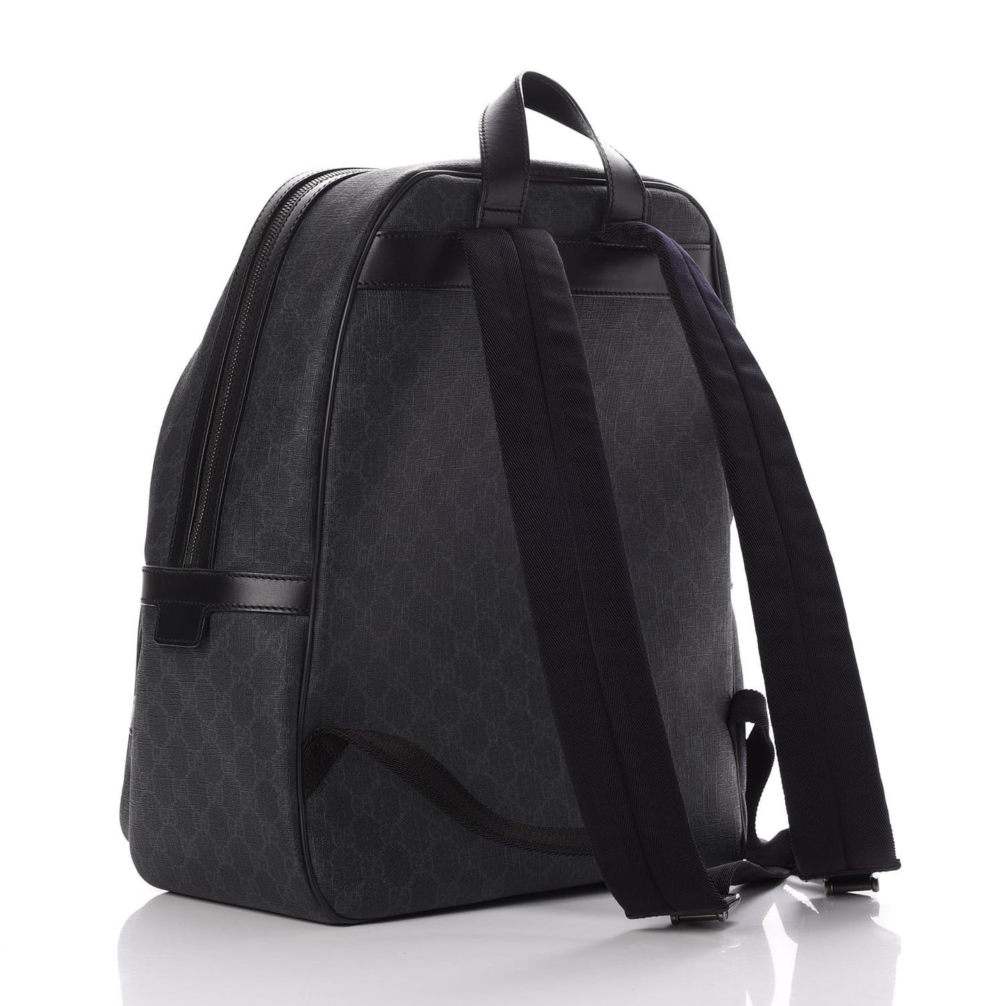 GG Supreme Monogram Medium Day Backpack Grey Black