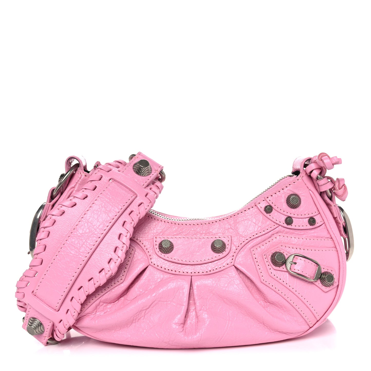 Agneau Arena Le Cagole Shoulder Bag XS Candy Pink