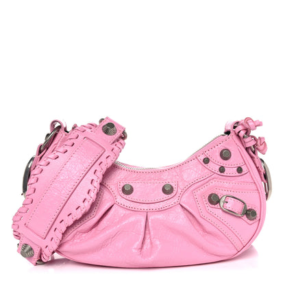 Balenciaga Agneau Arena Le Cagole Shoulder Bag XS Candy Pink 3 of 12