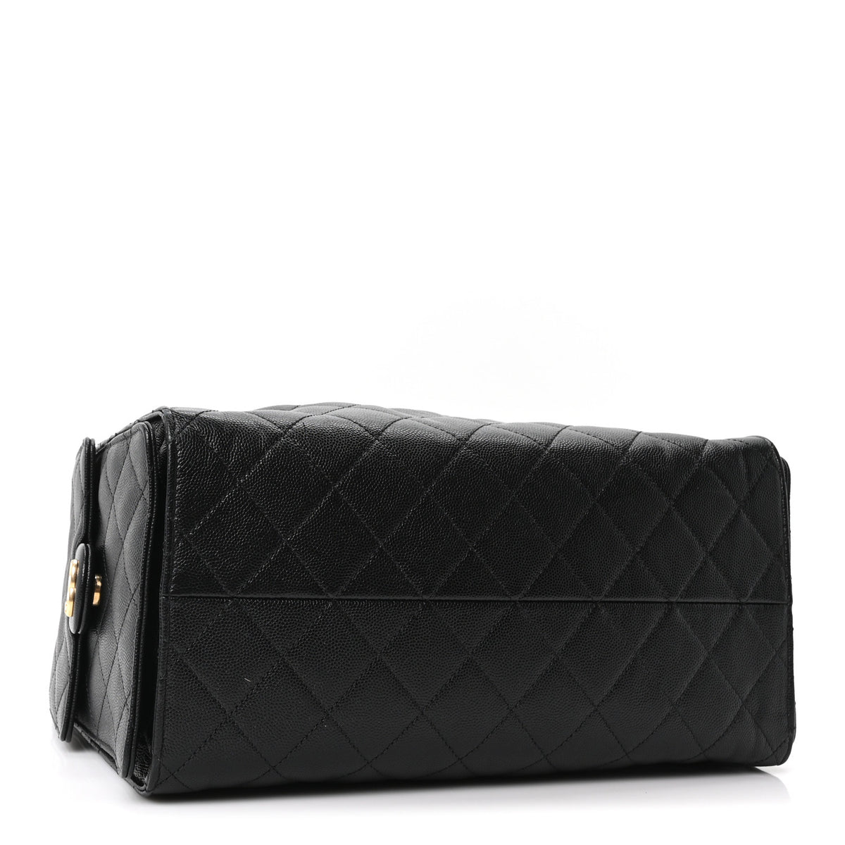 Caviar Quilted Medium Chanel 25 Handbag Black