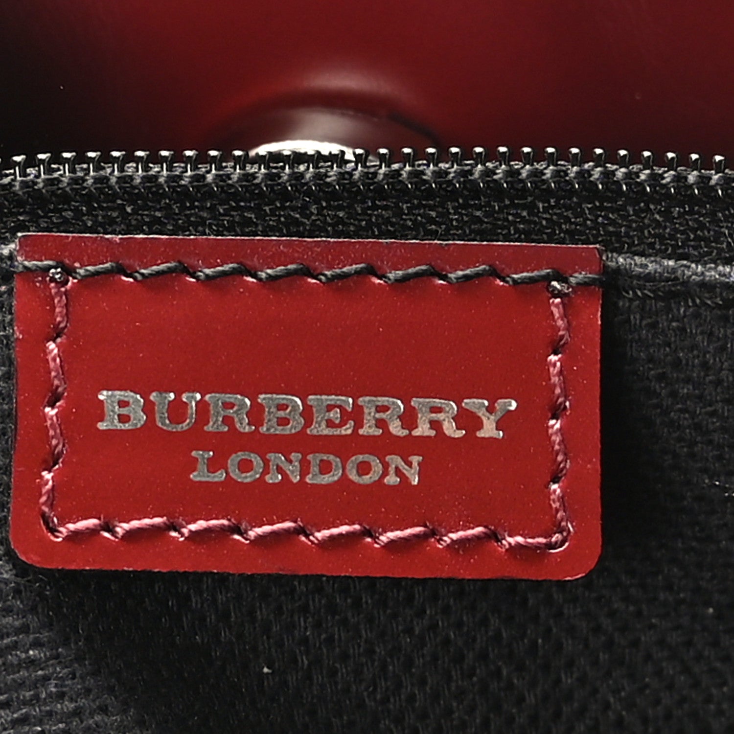 Burberry Haymarket Check Shoulder Bag Red 6 of 8
