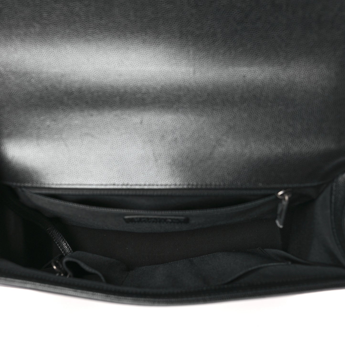 Caviar Quilted Large Boy Flap Black