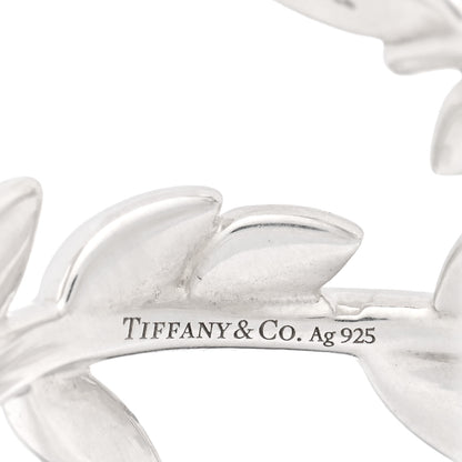 Tiffany Sterling Silver Paloma Picasso Olive Leaf Bypass Ring 53 6.5 4 of 5