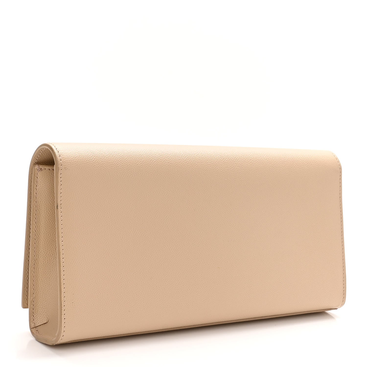 Saint Laurent Grain De Poudre Classic Monogram Cassandre Clutch Nude 4 of 10