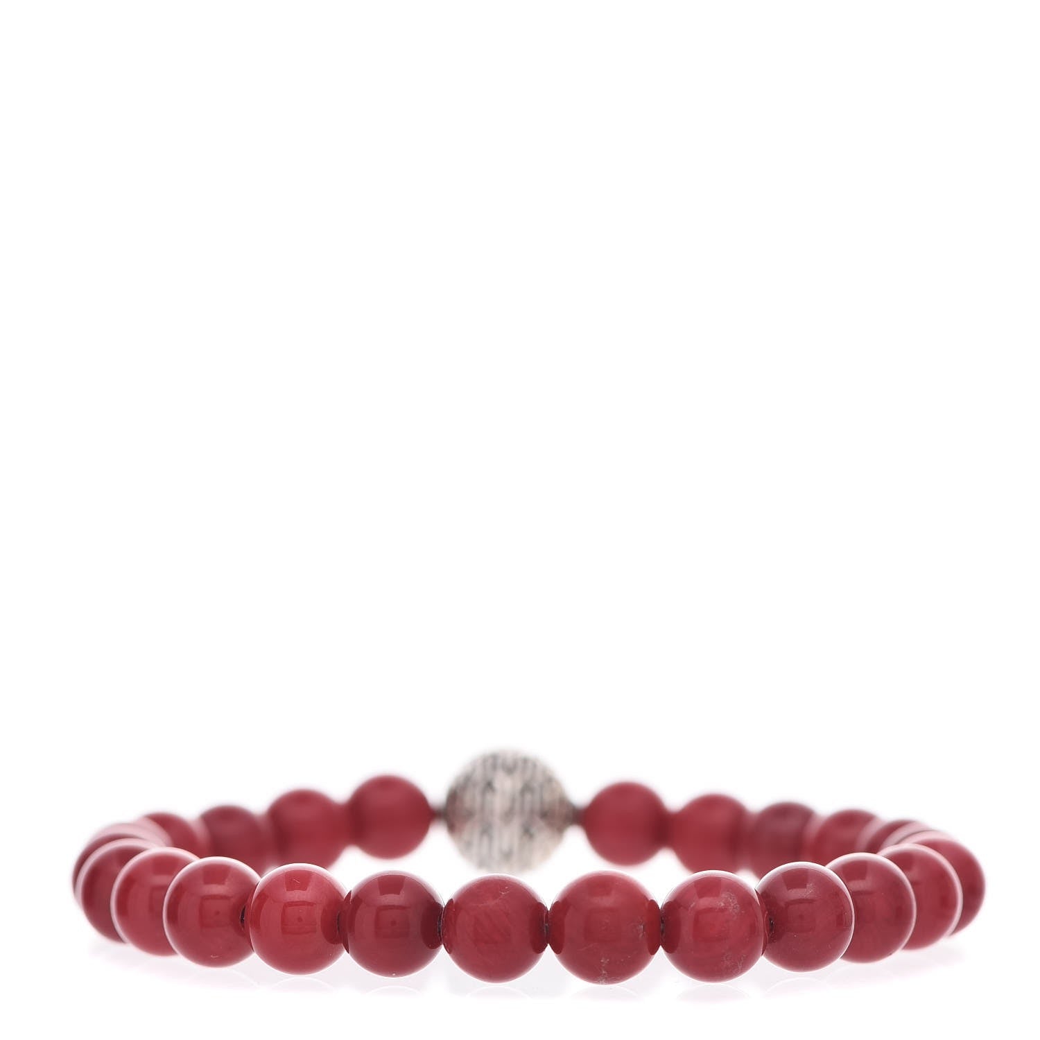 John Hardy Sterling Silver Coral Bead Bracelet 3 of 5