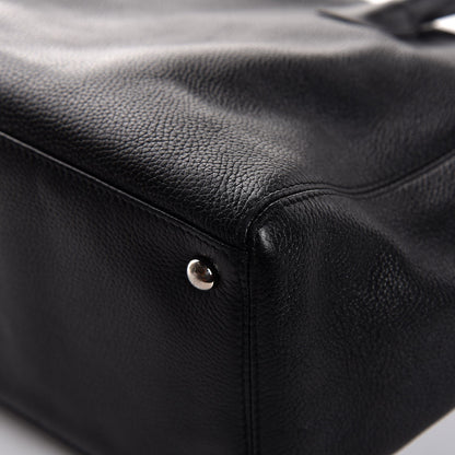 Chanel Calfskin Cerf Executive Shopper Tote Black 15 of 15