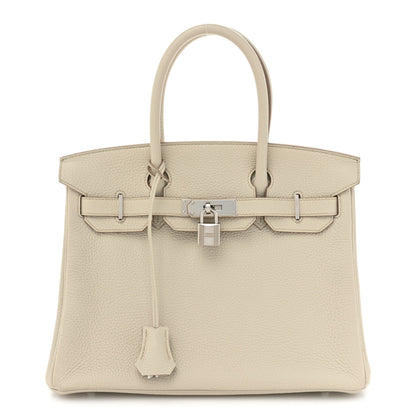 Hermes Taurillon Clemence Birkin 30 Beton 1 of 14