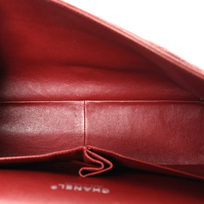 Chanel Caviar Quilted Maxi Double Flap Dark Red 5 of 10