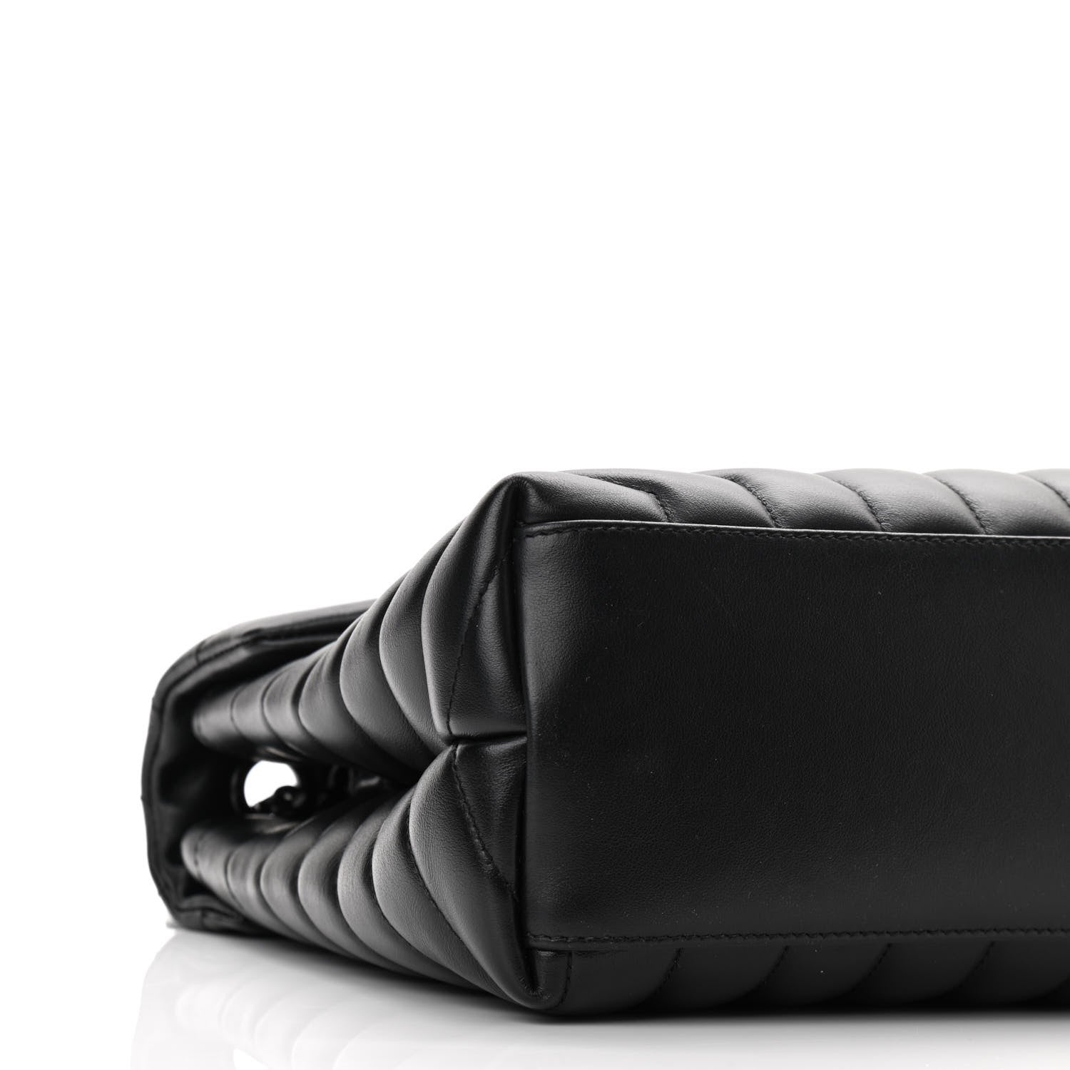 Saint Laurent Calfskin Y Quilted Monogram Medium Loulou Chain Satchel Black 7 of 8