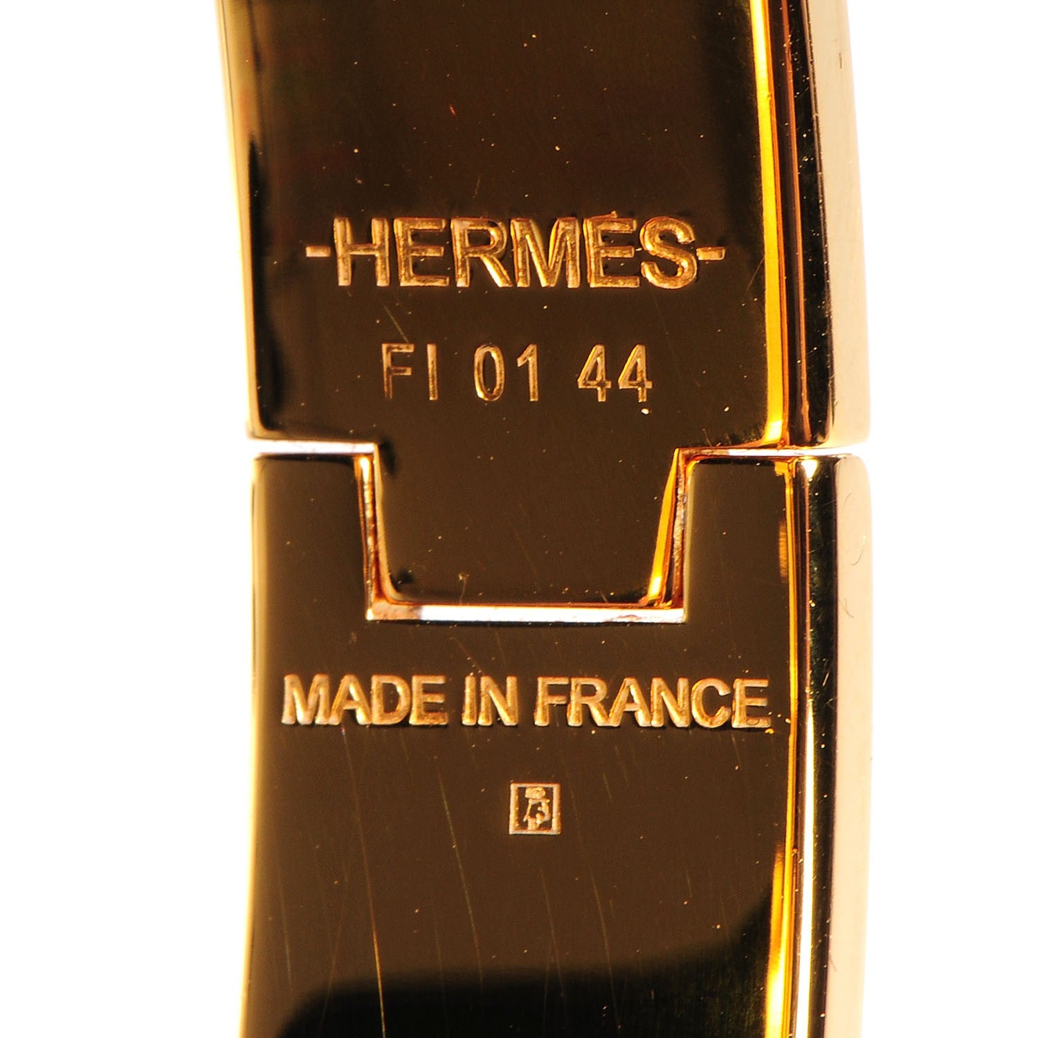 Hermes Narrow Enamel H Bracelet GM Rose Dragee 4 of 6