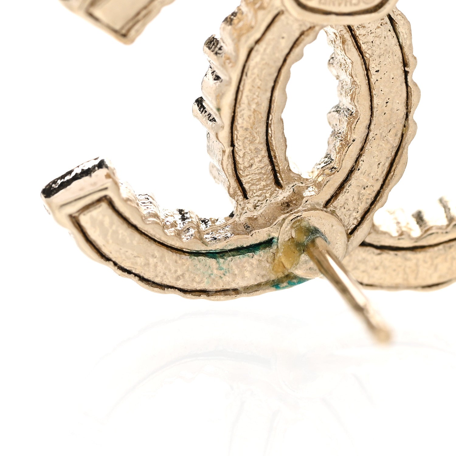 Chanel Crystal Over The Rainbow CC Earrings Gold Multicolor 5 of 6