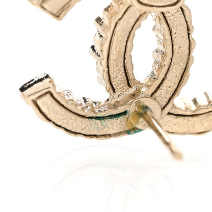 Chanel Crystal Over The Rainbow CC Earrings Gold Multicolor 5 of 6