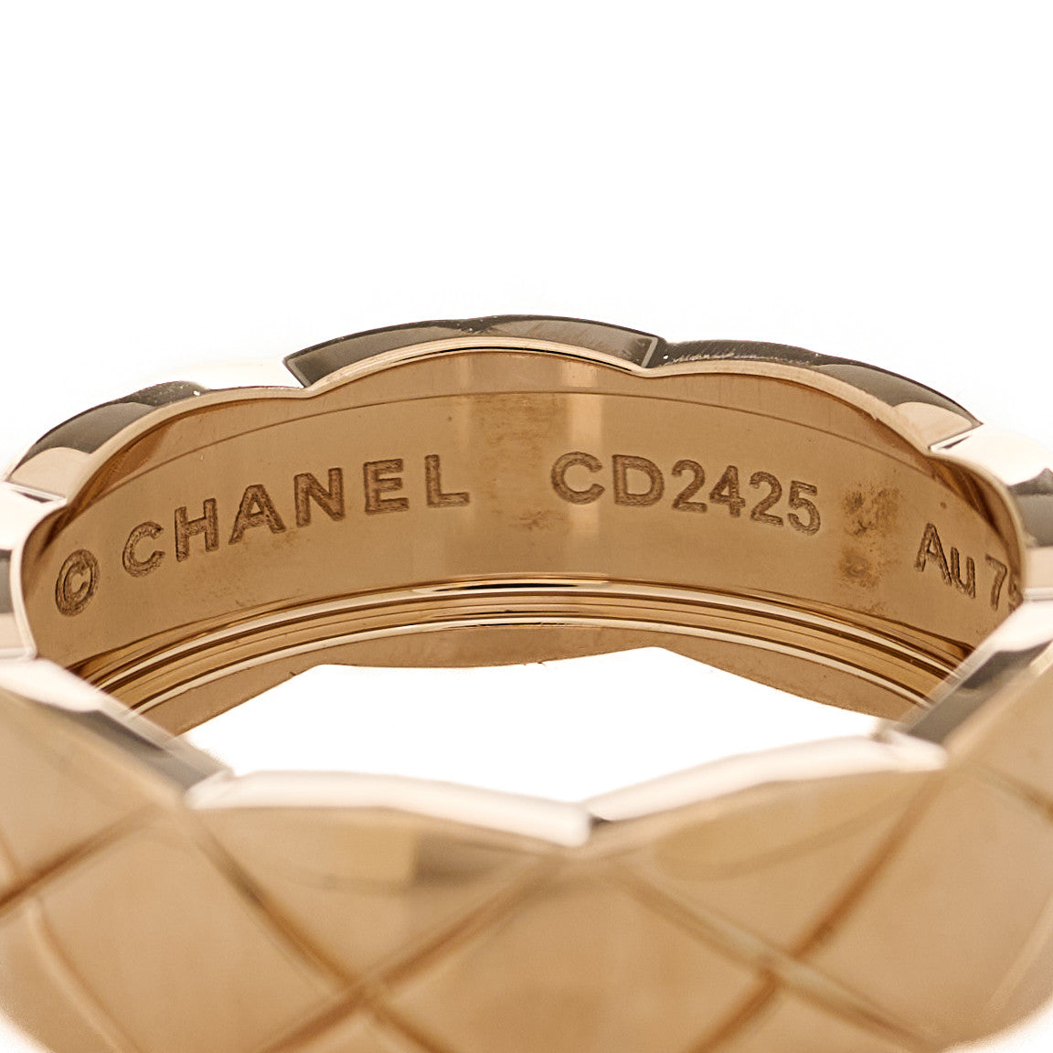 18K Beige Gold Small Coco Crush Ring 55 7.25