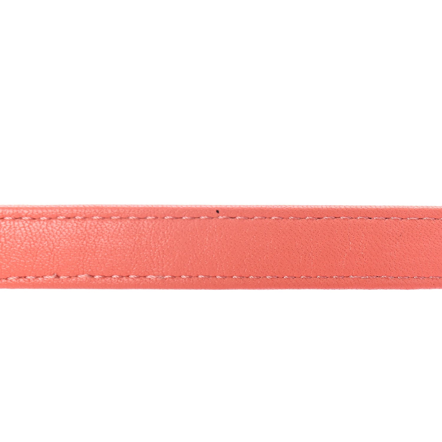 Chanel Sheepskin Quilted Medium Vintage Mademoiselle Flap Coral Orange 5 of 5