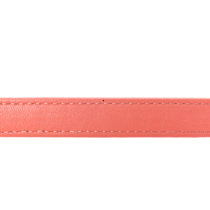 Chanel Sheepskin Quilted Medium Vintage Mademoiselle Flap Coral Orange 5 of 5