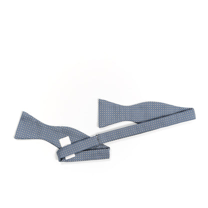 Hermes Silk Twilly Alter Ego Etc Bow Tie Marine Azur White 2 of 5