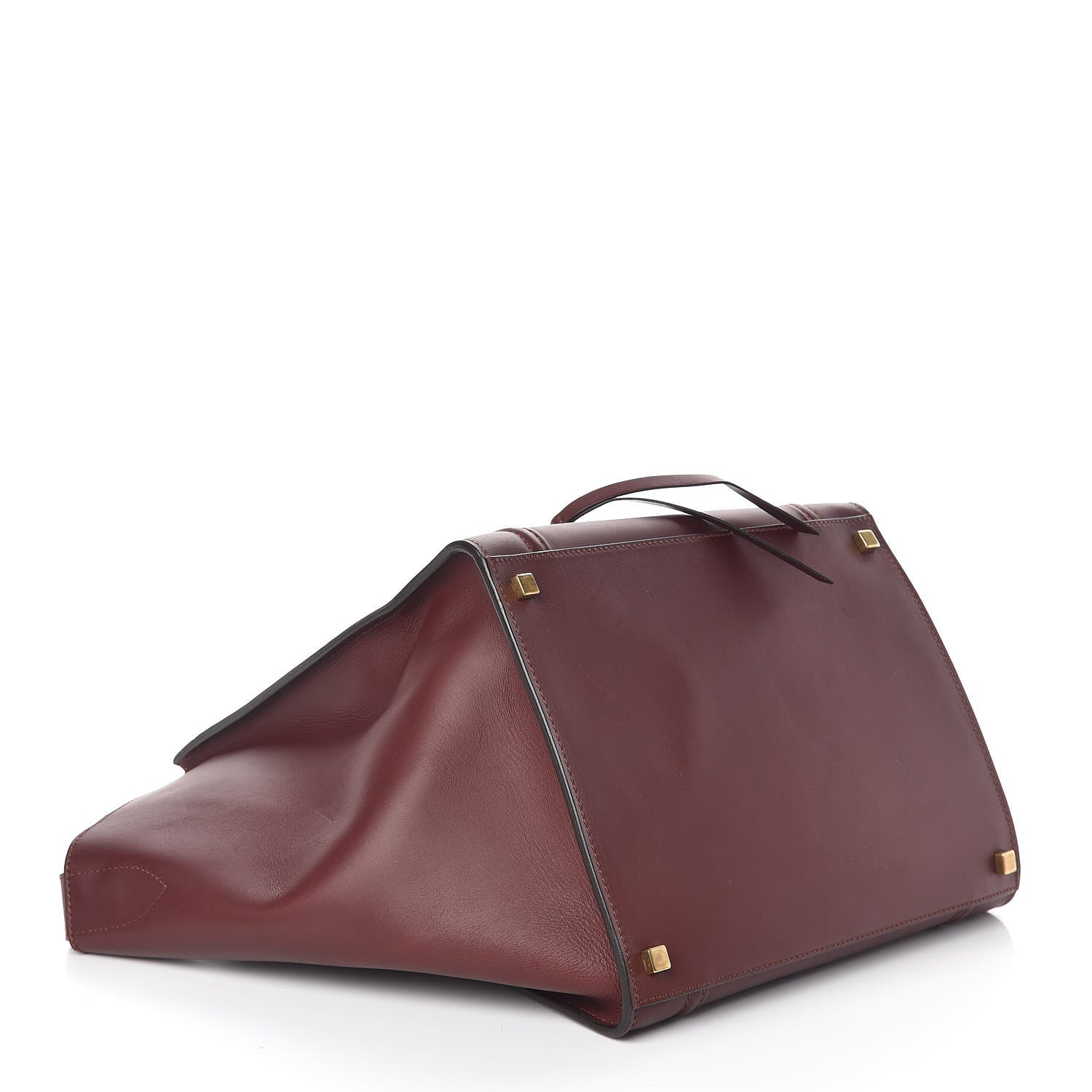 Celine Smooth Calfskin Medium Phantom Luggage Burgundy 4 of 12
