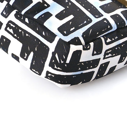 Fendi X JOSHUA VIDES Nylon FF Cloudy Mini Belt Baguette Bag White Celeste Black 9 of 11