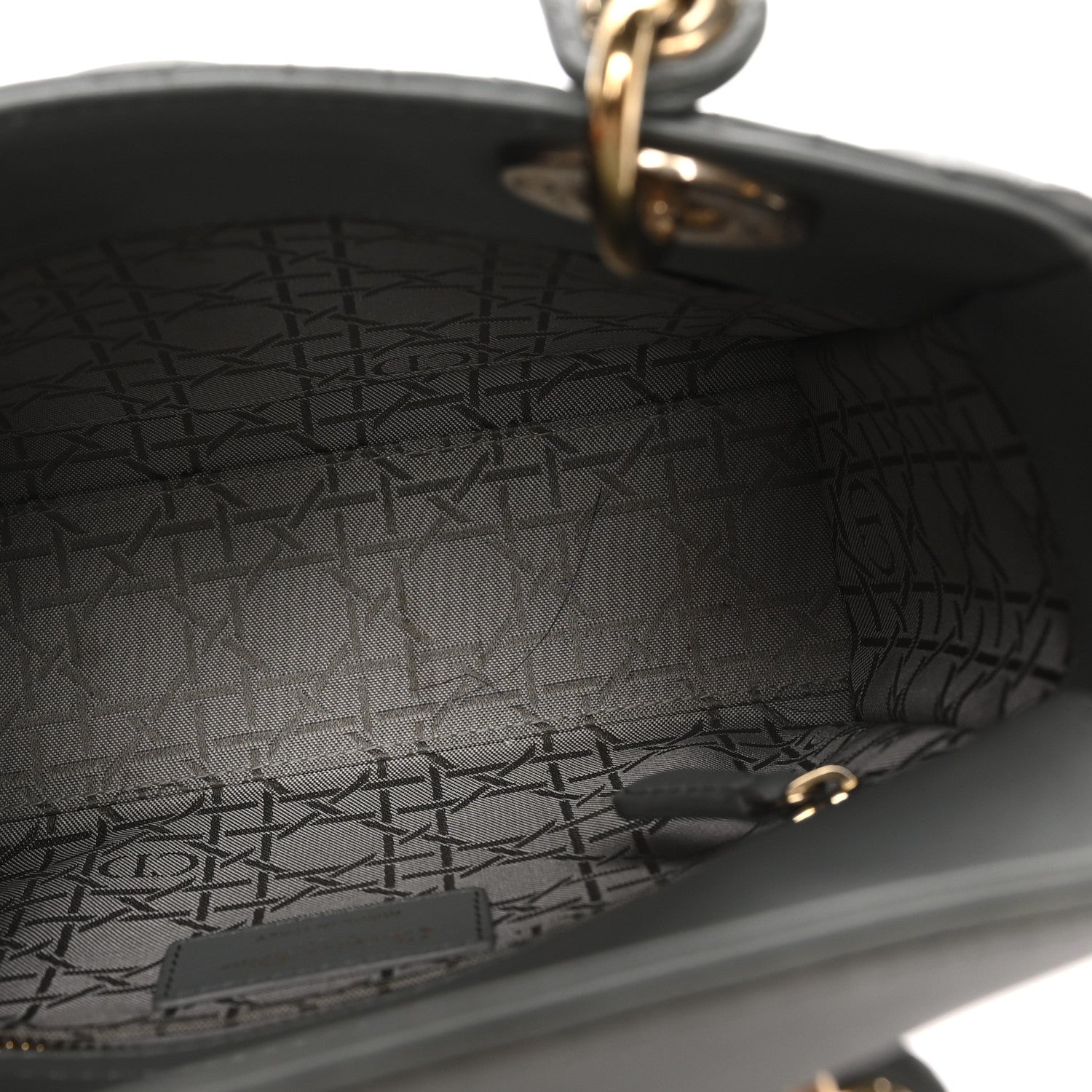 Christian Dior Lambskin Cannage Small My ABCDior Lady Dior Grey 5 of 10