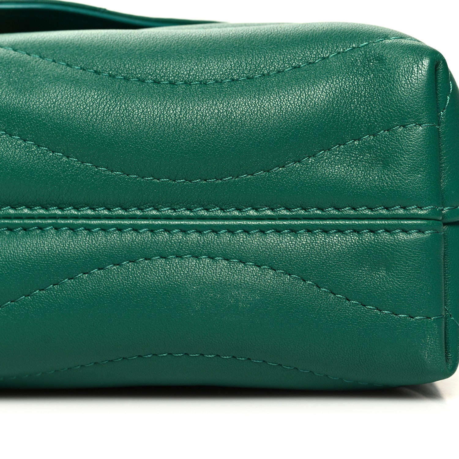 Louis Vuitton Calfskin New Wave Chain Bag MM NM Emerald 11 of 12