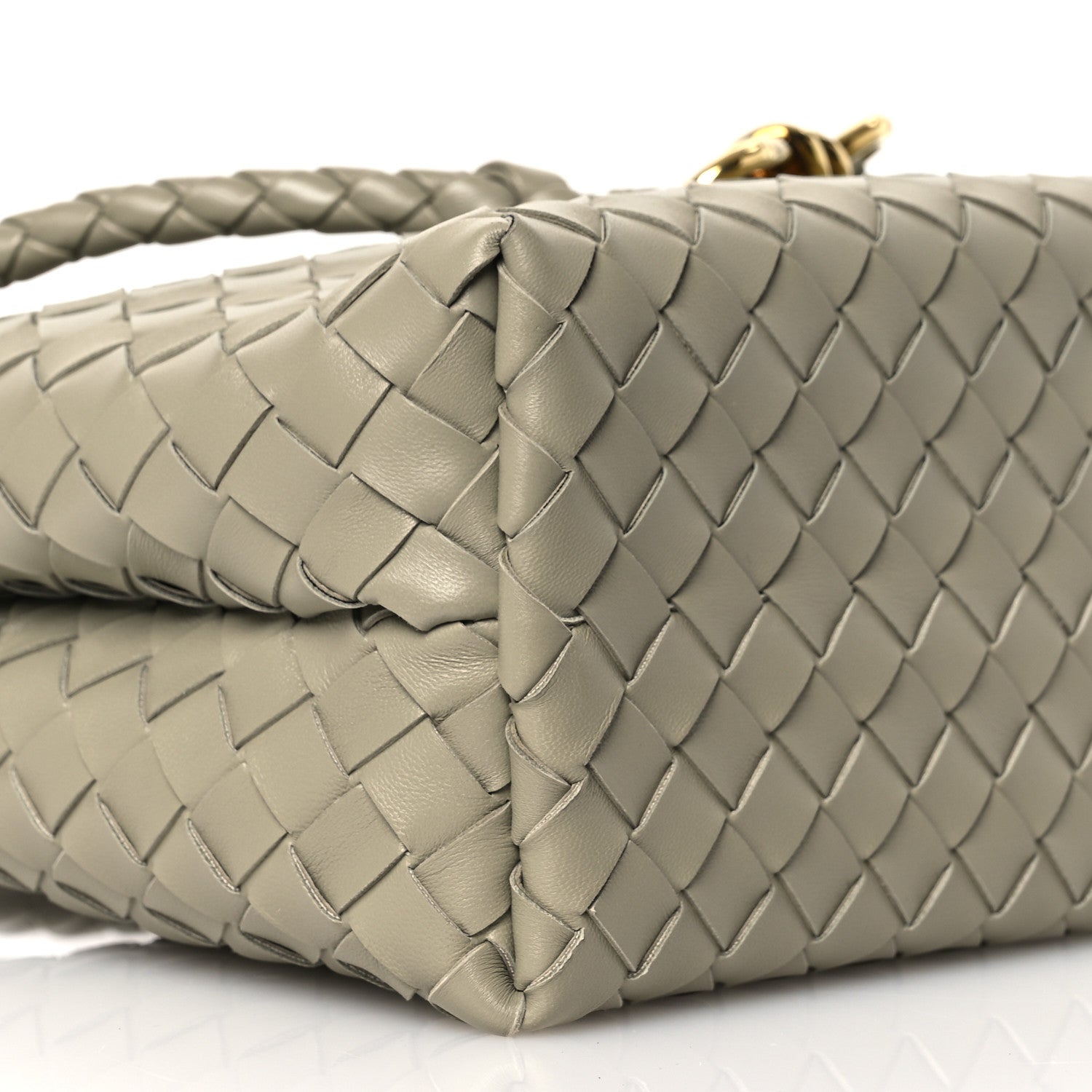 Bottega Veneta Nappa Intrecciato Medium Andiamo Shoulder Bag Travertine 10 of 12