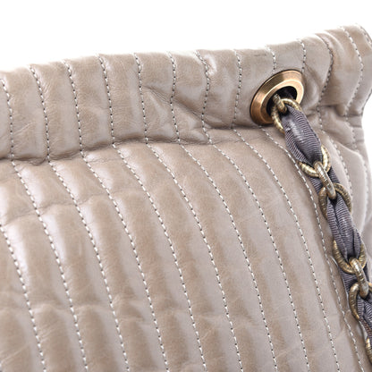 Lanvin Soft Calfskin Quilted Happy Shoulder Bag Grege 9 of 9