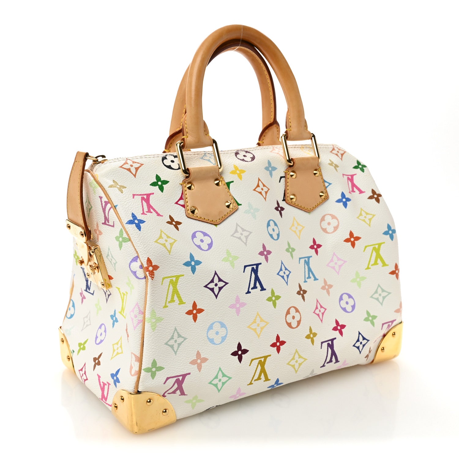 Louis Vuitton Monogram Multicolor Speedy 30 White 3 of 12